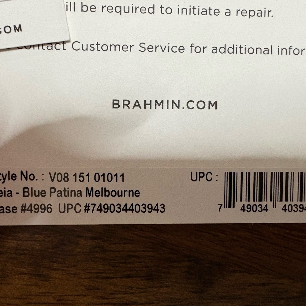 **SOLD**Brahmin NWOT Large Leia - Blue Patina Melbourne - 2 Perfect Eyes - Picture 15 of 16